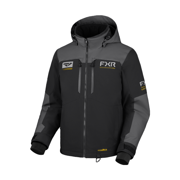 Manteau de Motoneige Hydrogen/FXR/Noir gris, de face 