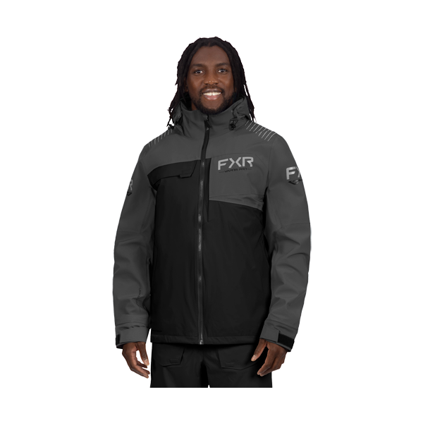 Manteau Vapor Pro Tri-Laminate/FXR/Noir /Gris, de face