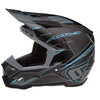 Casque de Motocross ATR-3 Reflex Carbone Noir/Bleu, côté gauche