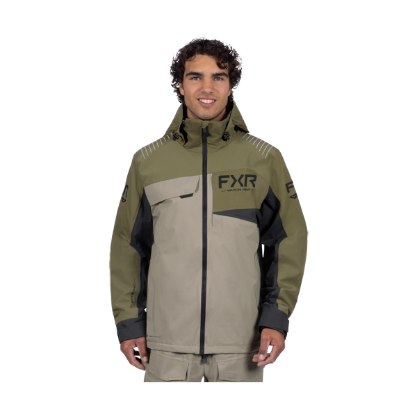 Manteau Vapor Pro Tri-Laminate/FXR/vert noir ,  de face