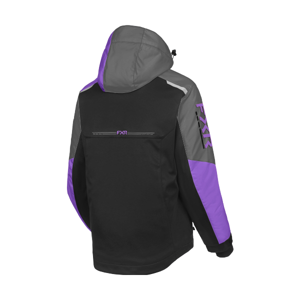 Manteau de Motoneige Fresh Femme 27/FXR/noir, mauve, de dos
