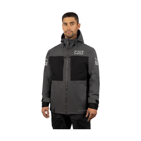 Manteau Vapor Pro Tri-Laminate/FXR/gris noir, de face