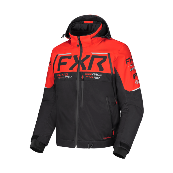 Manteau de Motoneige Revo RRX 2-in-1/FXR/ Noir rouge, de face