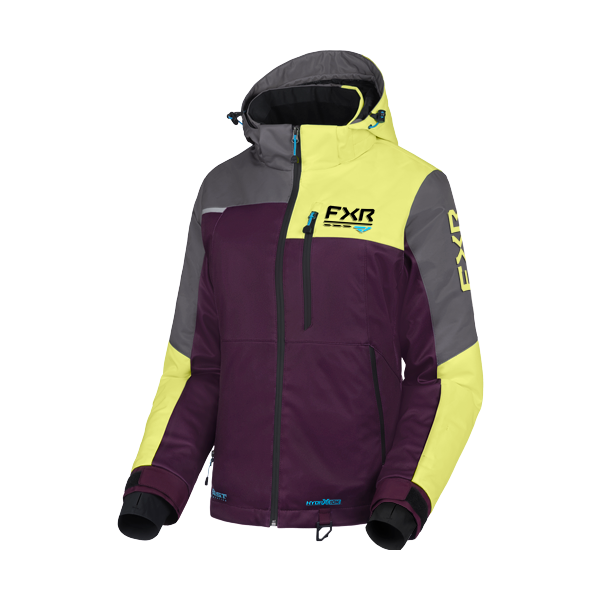 Manteau de Motoneige Fresh Femme 27/FXR/mauve, jaune, de face