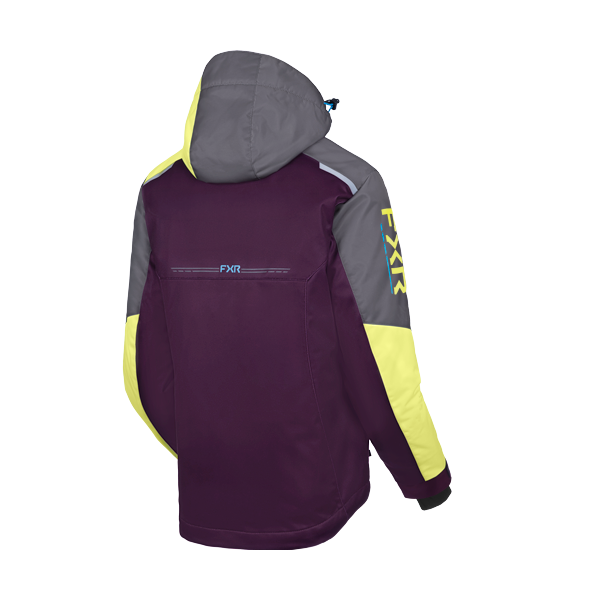 Manteau de Motoneige Fresh Femme 27/FXR/mauve, jaune, de dos