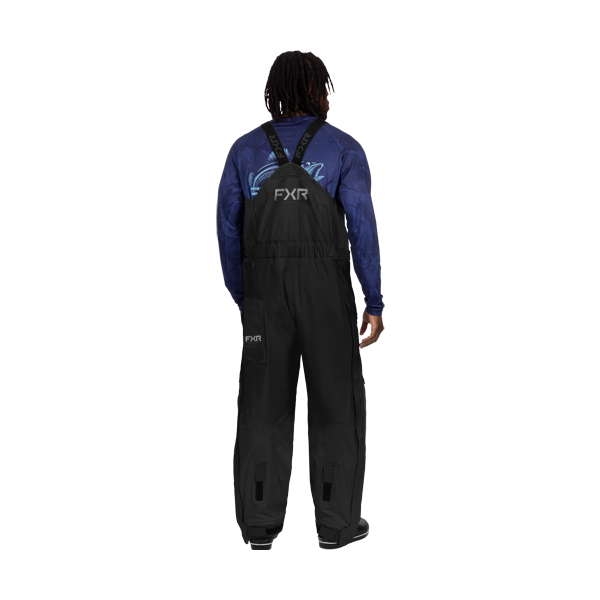 Pantalon Vapor Pro Tri-Laminé Bretelle/FXR/Noir ops, de dos
