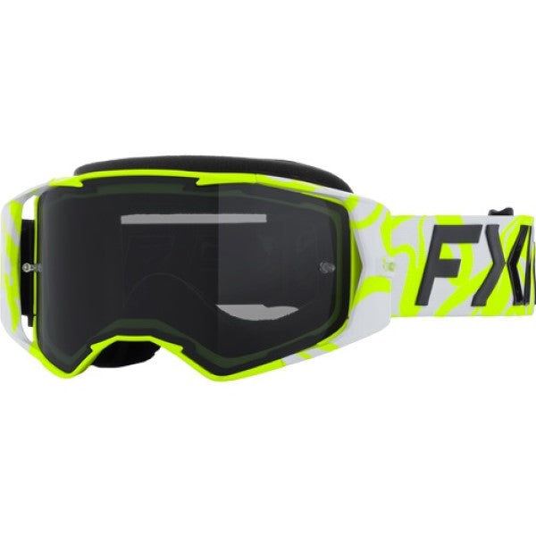 Lunette de Motocross FXR Factory Ride Haute visibilité, de face