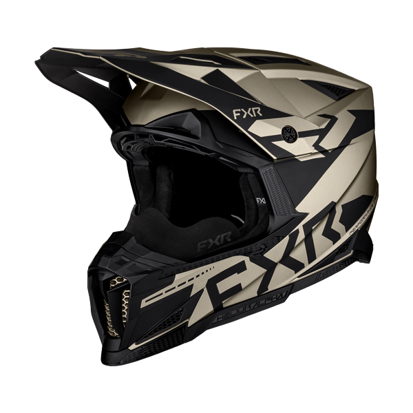 Casque de Snowcross Helium Alpha/FXR/ gris, noir, de profil