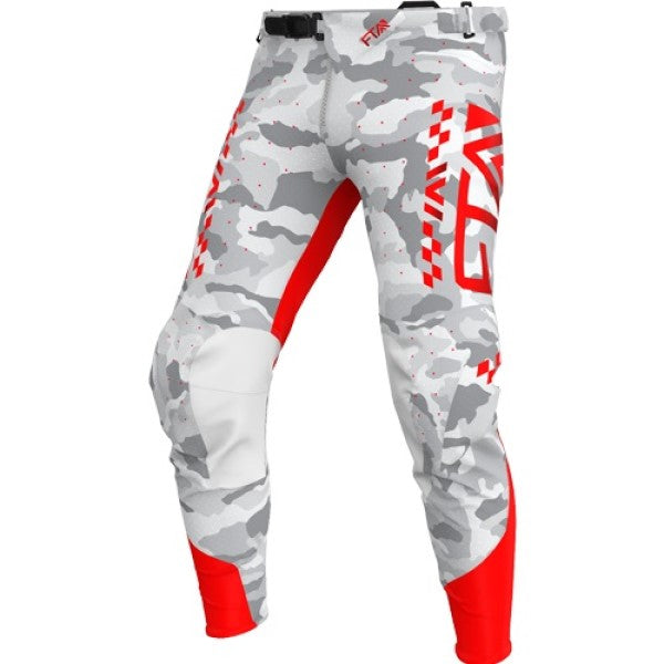 Pantalon de Motocross Stylz Moto Blanc/Rouge