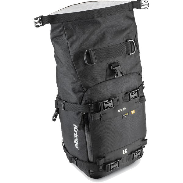 Sac Imperméable de Moto US-20 Noir ouverture poche principale