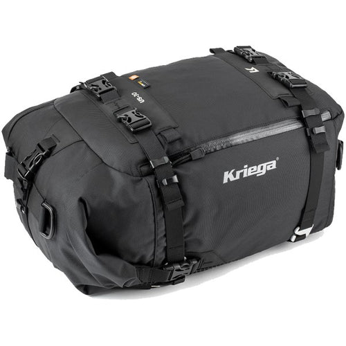 Sac Imperméable de Moto US-30 Noir incliné de face