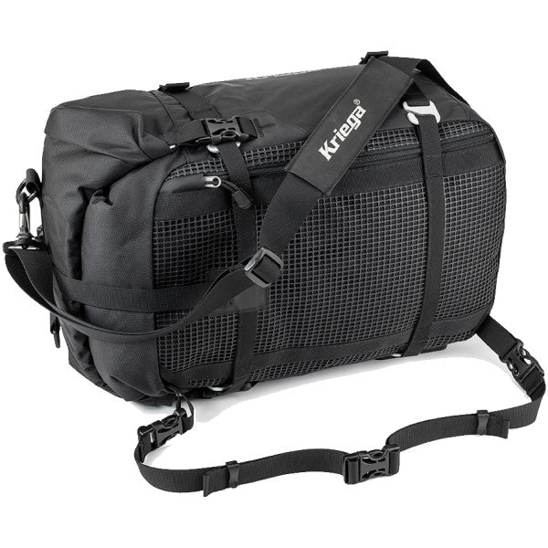 Sac Imperméable de Moto US-30 Noir incliné de dos