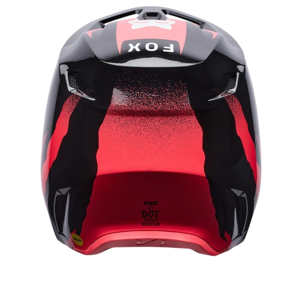 Casque de Motocross V1 Clutch/Fox, de arrière