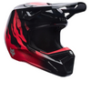 Casque de Motocross V1 Clutch/Fox, de profil