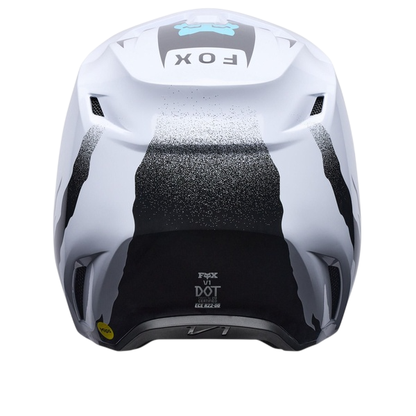 Casque de Motocross V1 Clutch/Fox, arrière