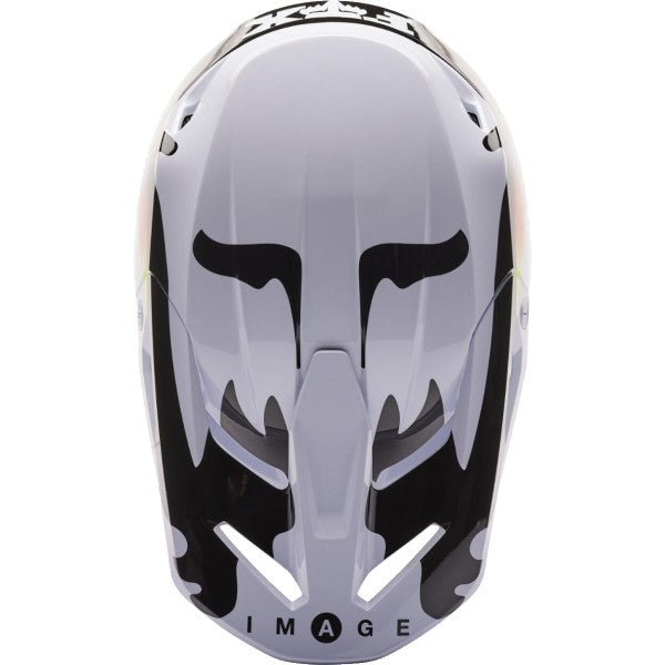 Casque de Motocross V1 Kozmik Noir/Blanc au-dessus