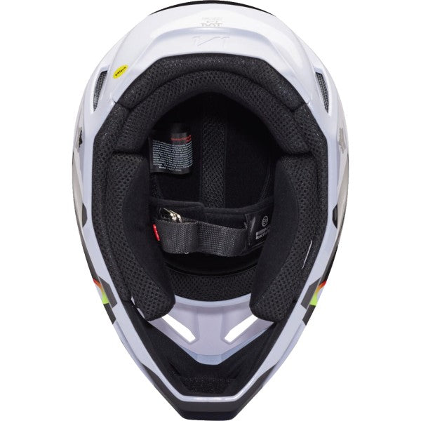 Casque de Motocross V1 Kozmik Noir/Blanc en-dessous