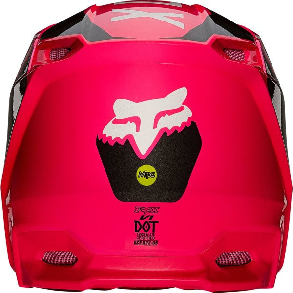 Casque de Motocross V1 REVN Rose, Dos