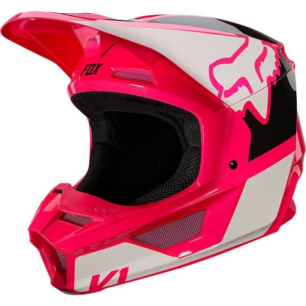 Casque de Motocross V1 REVN Rose, côté gauche