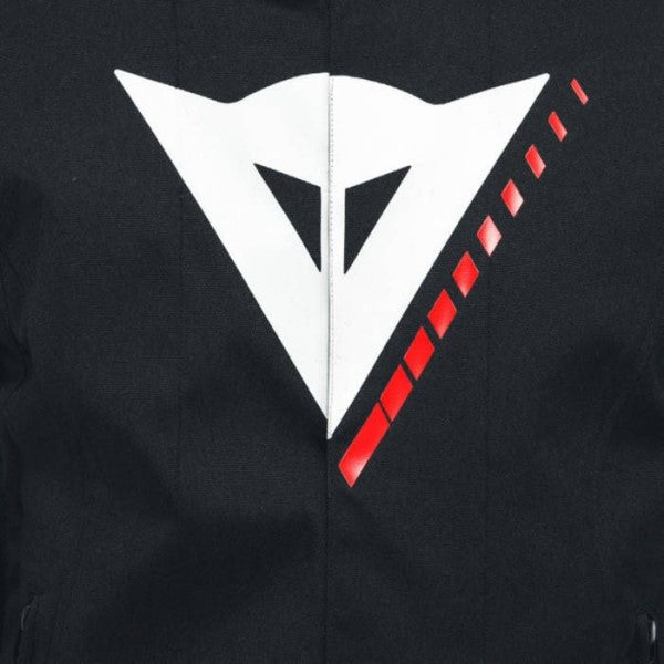 Manteau de Moto Dainese Veloce D-Dry Noir Blanc Rouge Logo