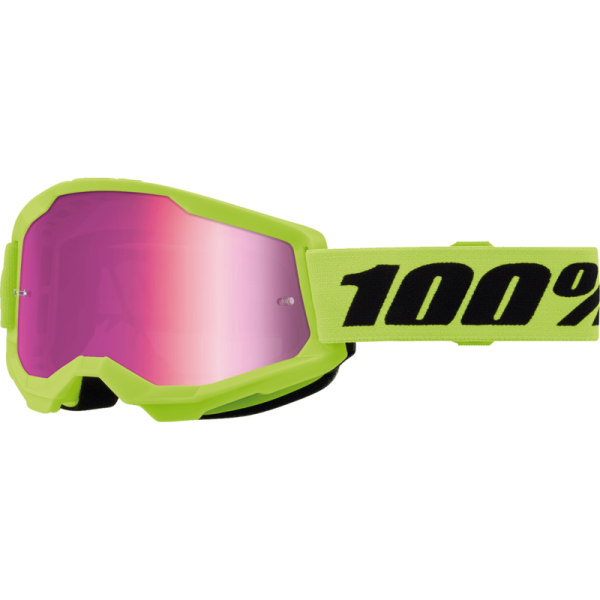 Lunettes de Motocross Strata 2 à Lentille Miroir Junior 100% Vert