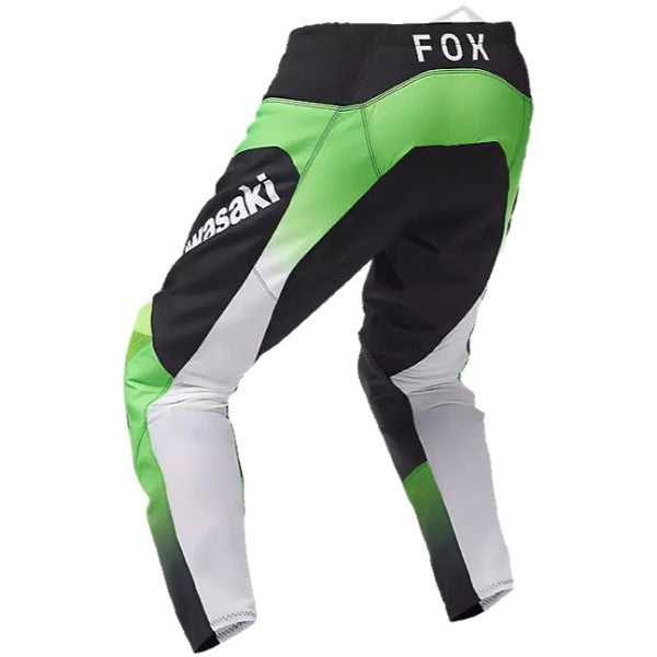 Pantalon de Motocross 180 Kawasaki Fox vert, arrière