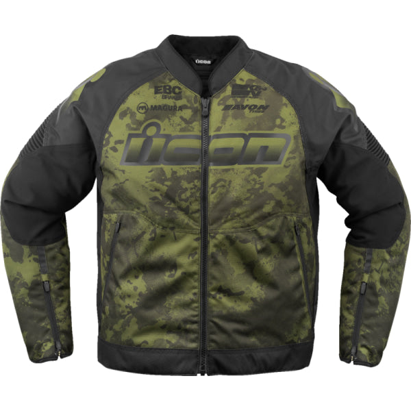 Manteau de Moto Overlord 3 Magnacross Icon vert camo