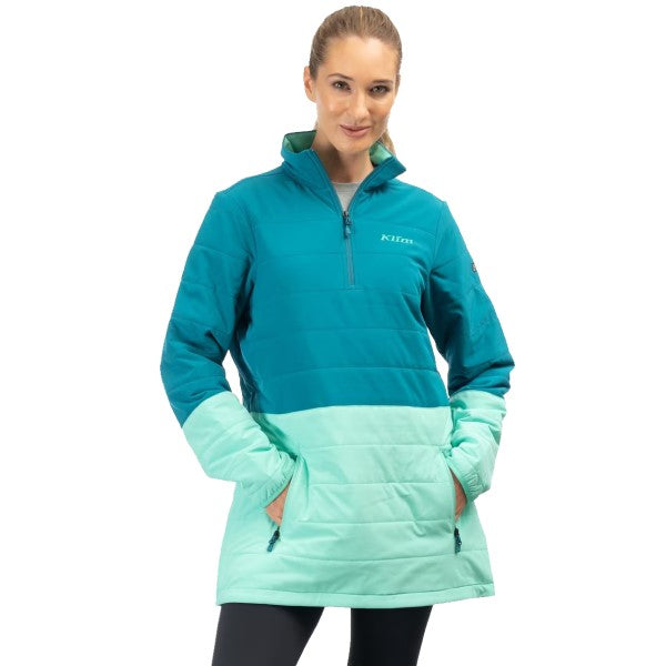 Coton Ouaté Soteria Insulated Femme Klim vert, de face