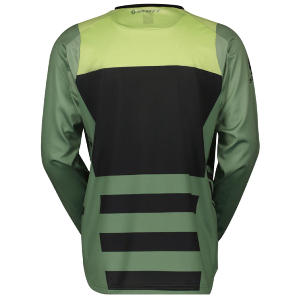 Chandail de Motocross Evo Race Scott noir et vert, de dos
