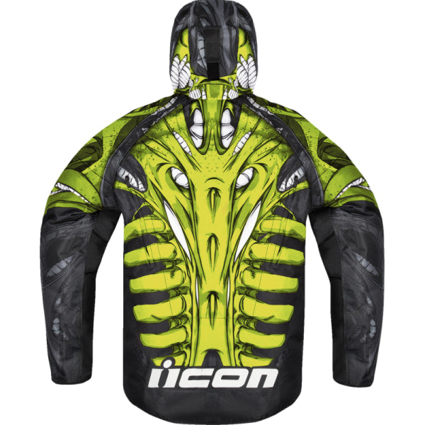 Manteau de Moto Airform Manik'RR Icon vert, de dos