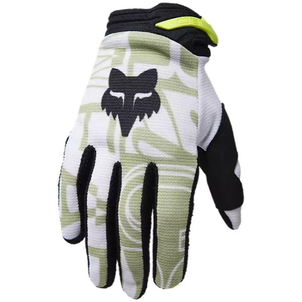 Gants de Motocross 180 Race Spec Junior Fox vert et blanc