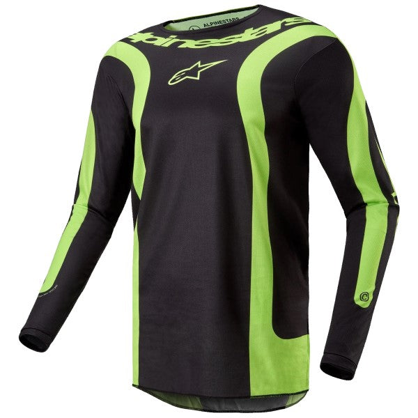 Chandail de Motocross Fluid Lurv Alpinestars noir et jaune