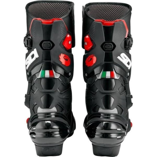 Bottes de Moto Vertigo 2 Noir en paire de dos