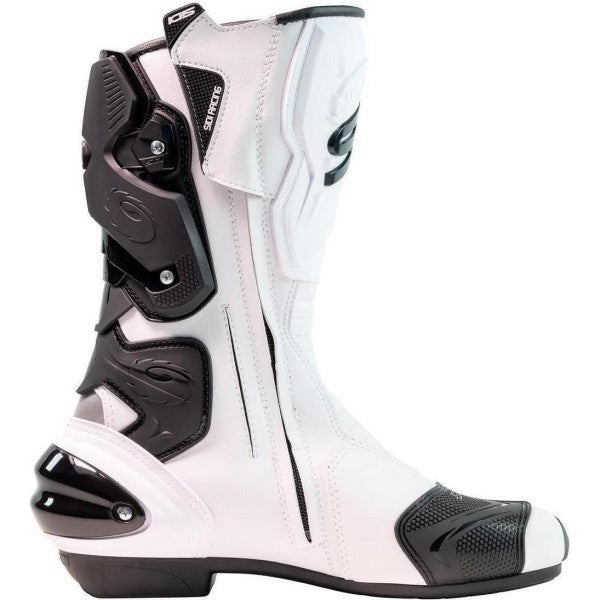 Bottes de Moto Vertigo 2 Blanc/Noir paire de gauche