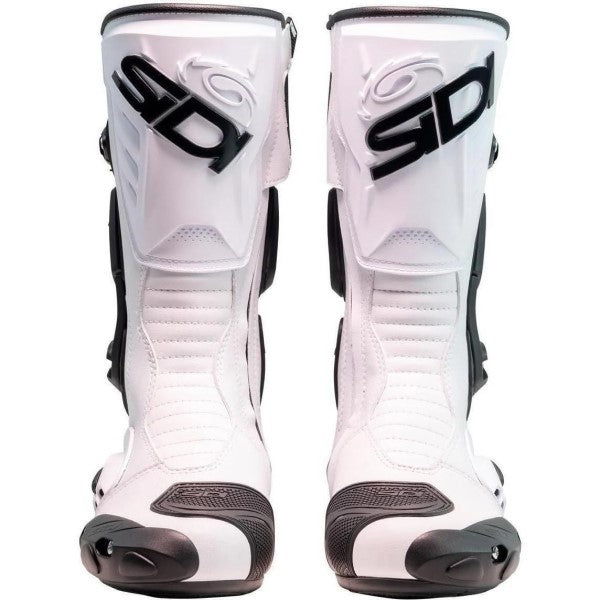 Bottes de Moto Vertigo 2 Blanc/Noir en paire de face
