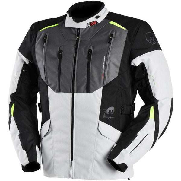 Manteau de Moto Brooks Gris/Jaune de droite