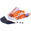 Palette de Motocross VFX-EVO Glaive Blanc/Orange incliné de droite