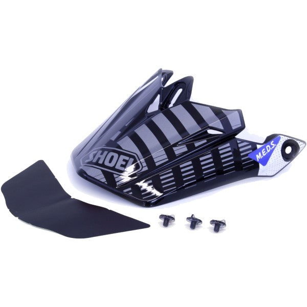 Palette de Motocross VFX-EVO Blazon Gris/Noir incliné de droite