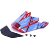 Palette de Motocross VFX-EVO Glaive Bleu/Rouge incliné de droite