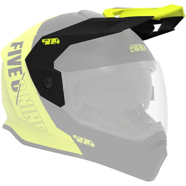 Palette de Motoneige Delta R4 Haute-Visibilité/Noir incliné de gauche