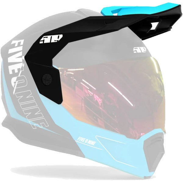 Palette de Motoneige Delta R4 Turquoise incliné de gauche