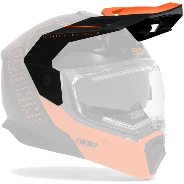 Palette de Motoneige Delta R4 Orange incliné de gauche