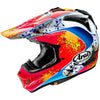 Casque de Motocross Arai VX-PRO4 Graphique Bleu/Blanc/Rouge incliné de droite