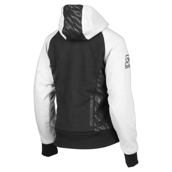 Coton Ouaté de Moto Cat Out'a Hell 3.0 Femme/Speed and Strength /gris de dos