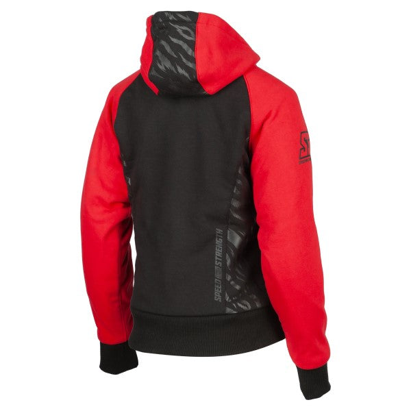 Coton Ouaté de Moto Cat Out'a Hell 3.0 Femme/Speed and Strength /rouge de dos