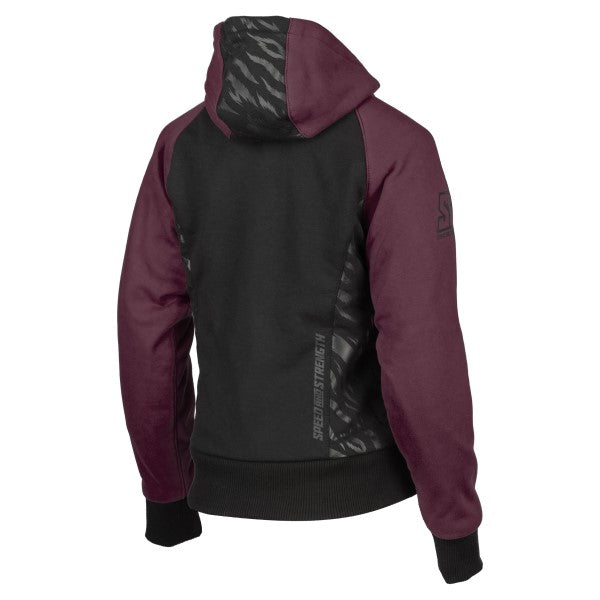 Coton Ouaté de Moto Cat Out'a Hell 3.0 Femme/Speed and Strength /mauve de dos