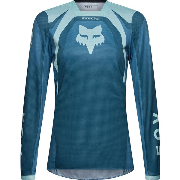 Chandail de Motocross 180 Frame Junior Fille/Fox/bleu, de face