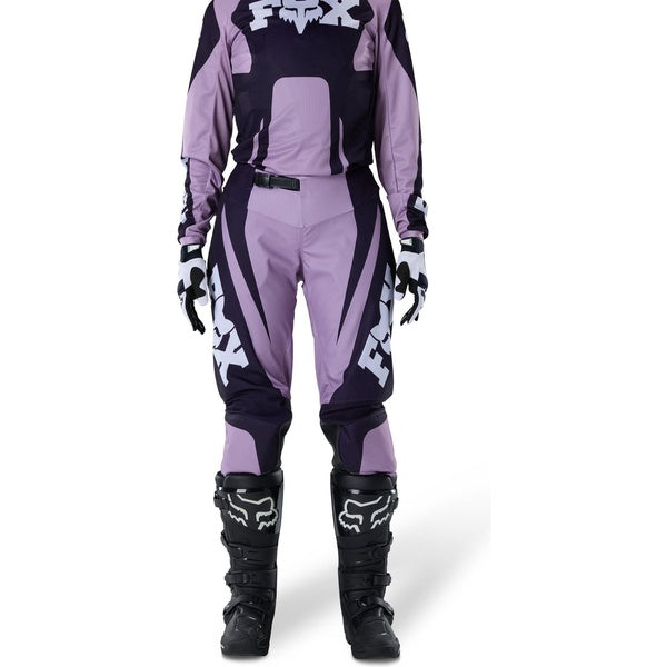 Pantalon de Motocross 180 Raid Femme, Fox, rose, de face