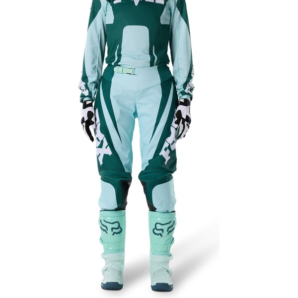 Pantalon de Motocross 180 Raid Femme, Fox, vert, de face