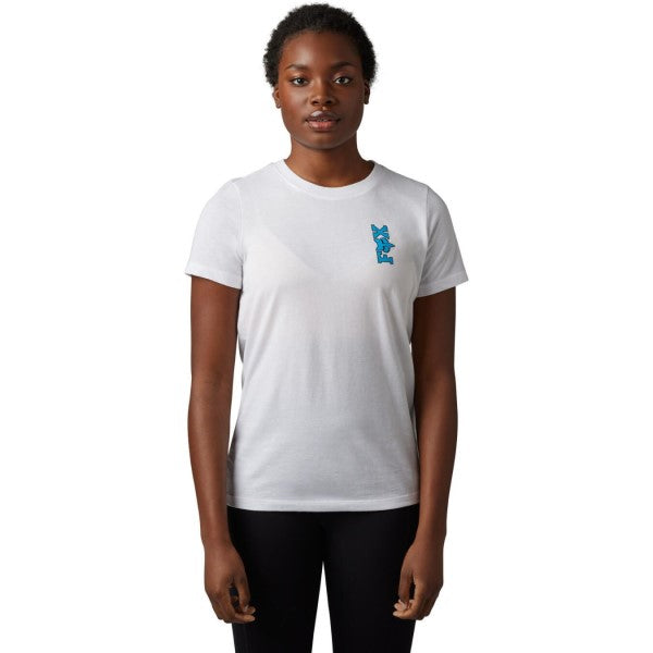 T-Shirt Barbed Wire Femme Blanc de face